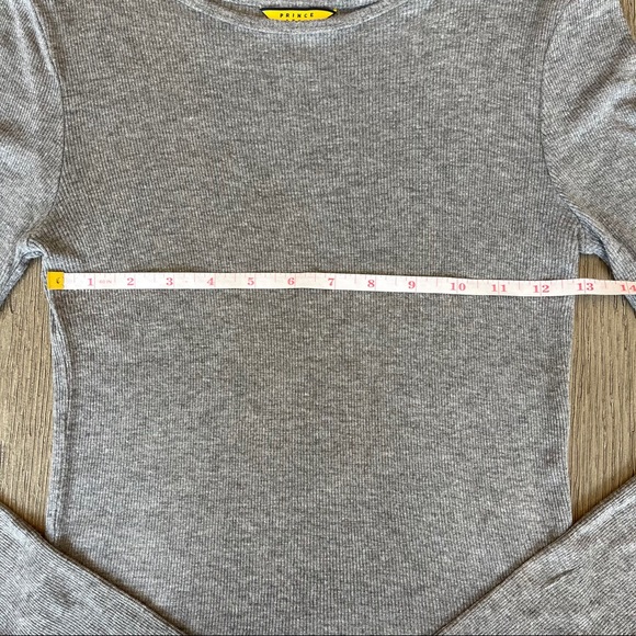Gray Ribbed Long Sleeve - Picture 4 of 6